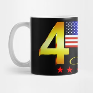 4th of July American Flag Dream Day T-shirt Mug